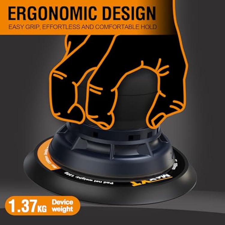 MAXXT Electric 5mm Random Orbital Sander with Tool Case, Variable Speed Palm Sander with Brushless Motor, 5&6Inch Sanding Pads, Sanders for Woodworking, Primary Wood and Panel Processing