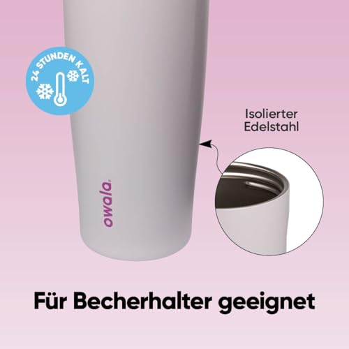 Owala FreeSip Sway Edelstahl-Trinkflasche, 1185ml, Dreamy Field – Ansicht 5