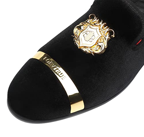 Image of Men's Dress Loafers Velvet Party Wedding Shoes