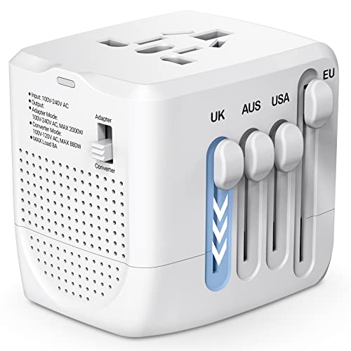 International Plug Adapter Voltage Converter Step Down 220V to 110V