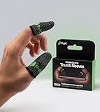 PuK Mobile Gaming Thumb Sleeves - Pack of 10 Breathable Anti-Sweat Finger Sleeves for Mobile Gaming w/Smooth Glide & Precision Control - Phone Game Accessories Optimized for FPS & Battle Royale Games