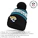 Ultra Game NFL Official Adults Unisex Super Soft Winter Beanie Knit Hat With Extra Warm Touch Screen Gloves, Jacksonville Jaguars, Team Color 1, 1SIZE
