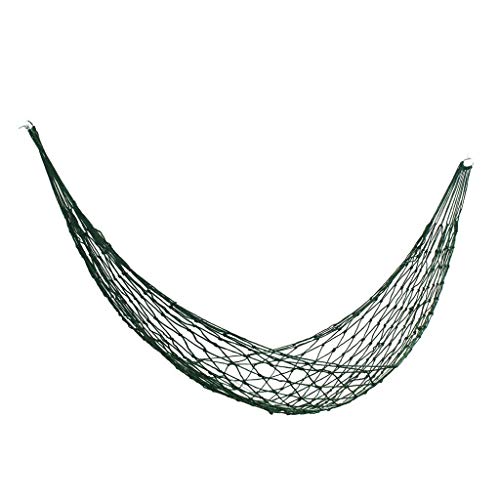 Liutao Garden Foldable Hammock Wear-resistant Outdoor Swing Net Bed Camping Lunch Break Seat Cradle Chair Mesh Soft (Color : Green, Size : 220 * 90cm)