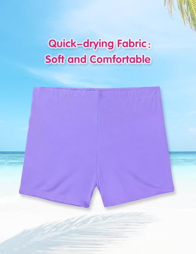 Image of Girls Swimsuit Colorful Short Sleeve Bathing Suits UPF 50+ Rash Guard Set Two Piece Summer Swimwear