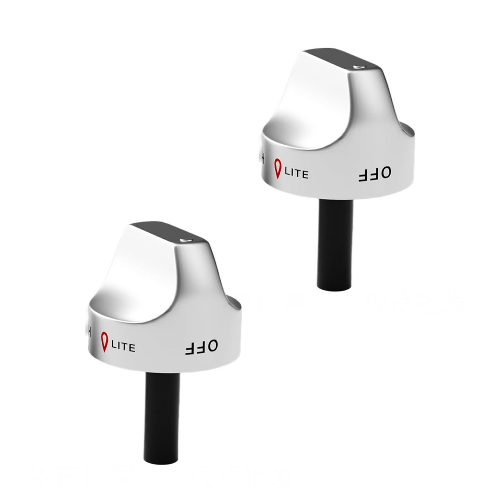 Elnwnnkc 2 Pack Contemporary Cooker Control Handle Replacement Multipurpose Compatibility Metal Structure for Repairing Ignitions Knob