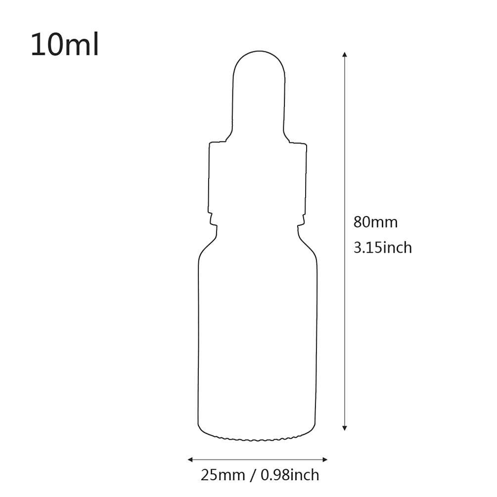 Opakowanie 24 butelek z zakraplaczem 10 ml z matowego czarnego szkła ze złotą metalową nasadką, idealne do olejków eterycznych, aromaterapii, mieszanek małych fiolek ze szklaną pipetą
