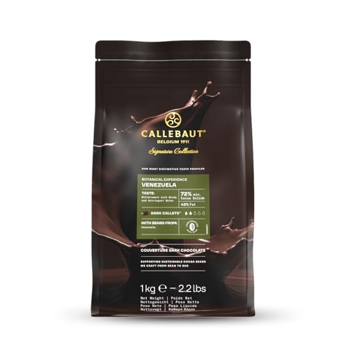 Callebaut Venezuela Dark Chocolate Couverture Callets 72% Cocoa 1kg