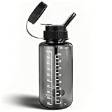 Poliveyy Innovative Portable Bottle | Durable High-Temperature Silicone & Concealed Filter System (Black)