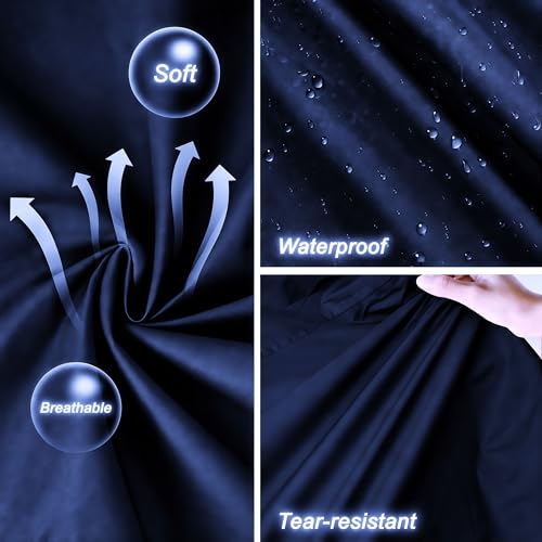 Image of Mens Raincoat Suit with Pant Set Royalia Series | Waterproof Lightweight Breathable Rain Wear | Strong Stitching, Elastic Cuff & Waterproof Zipper Raincoat for men waterproof