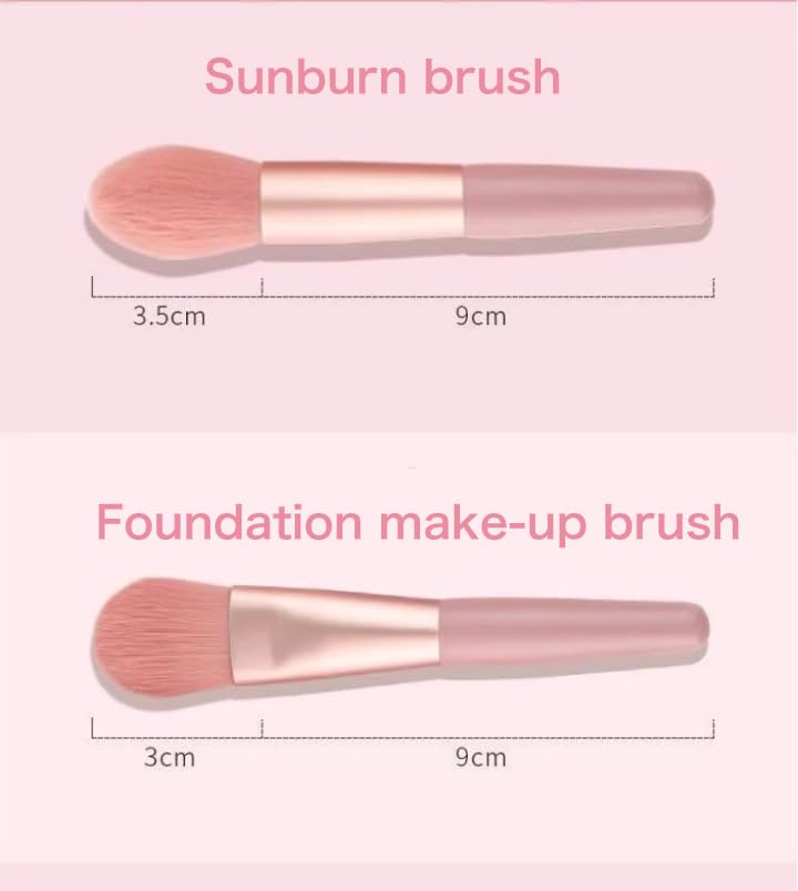 Miniatura 9 de Pinceles de maquillaje de alta calidad, base sintética, correctores de polvo, sombras de ojos, juego de 8 brochas (SKIN)