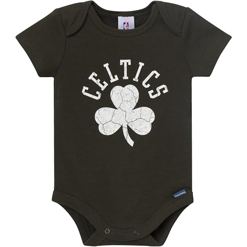 Image of Gerber Baby NBA Boys & Girls 2-Pack Short Sleeve Onesie Bodysuits