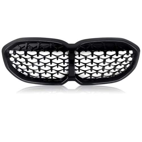 Calandre avant BMW F40 pour Série 1 modèles 2019 à 2022 grille noire de pare-chocs
