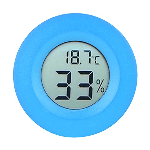 FTVOGUE Thermomètre Numérique LCD Hygromètre humidité Température Mètre Intérieur Extérieur avec Haute Précision pour Réfrigérateur Vitrine Congélateur (BLUE)