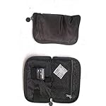 TouchSense Blood Glucose Monitor Storage Bag Case - Portable Organizer Carrying Case Pouch (Black)