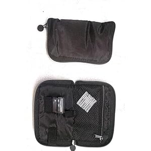 TouchSense Blood Glucose Monitor Storage Bag Case - Portable Organizer Carrying Case Pouch (Black)