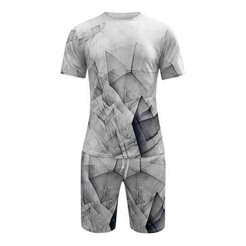 Conjunto de pantalones cortos y manga corta 3D para hombre Generisch 2