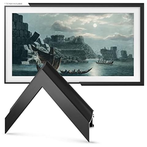 Frame My TV Deco TV Frames Alloy Scoop - Anodized Black Bezel Compatible ONLY with Samsung The Frame TV (55", Fits 2021-2025 Frame TV) Cover