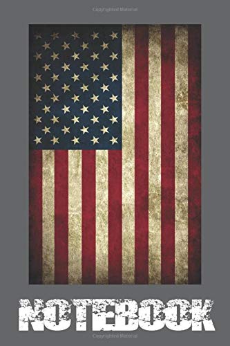 AMERICAN NOTEBOOK: Printed in America Notebook / Journal / Planner - Quote, Gratitude Accessories & Gift Idea - 6 x 9 - Thick Blank Lined writing ... sketch, Composition Book (USA Volume 1)