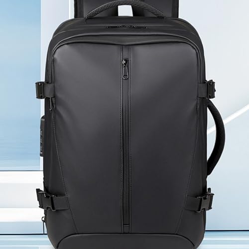 Expandable Compression Backpack - Portable Nylon daypacks, Vacuum Storage Design | Water-Resistant Wet Dry Compartment Bag, Exploration Daily Commute Weekend Getaway Versatile For Travel Adventures3