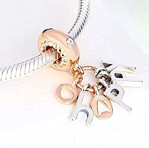 Abalorio de plata de ley 925 compatible con collares y pulseras de moda 7