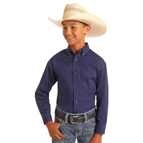 Panhandle Boy's Navy Blue Long Sleeve Shirt2