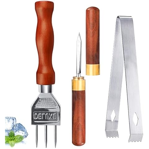 SuproBarware Ice Pick with Wooden Handle Cover