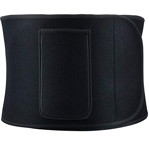 Hopeforth Waist Trimmer Trainer Belt Sweat Weight Loss Lumbar Brace Black #TOP1