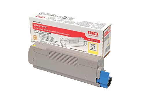 OKI 43324421 jaune compatible avec les imprimantes C5800 C5900 et C5550