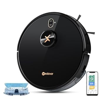Robo Aspirador Neatsvor X600 Pro com Mapeamento Inteligente, Sucção de 6000 Pa, Bateria de 5200mAh, Navegação Avançada, Suporta Funções de Varrer e Limpar, Bivolt