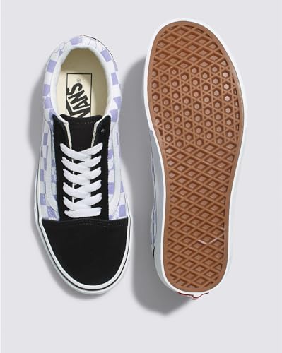 Vans Vans - Unisex Old Skool Shoes, Color Floral Check Lavender/Black, Size: 8.5 D(M) US Mens / 10 B(M) US Womens