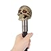 Yellow Resin Flower Skull Head Walking Cane Fashion Decorative Steel Stick Gentleman Elegant Cosplay Cane Knob Crosier 94cm