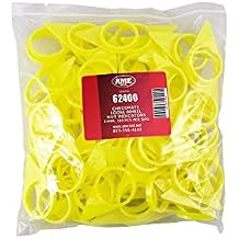AME INTL 62400-200 Checkmate Wheel Nut Indicator 33mm 22mm Studs, Yellow, 200-Pack, Loose Lug Alert