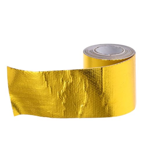 ABOOFAN Ruban Adhésif Isolant Thermique Rouleau De Ruban Doré Pour Systèmes Échappement Et Turbo