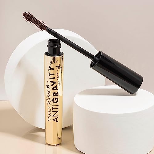 Image of Milani Mascara Volume and Length, Highly Rated Anti-Gravity Brown Black Shade with Castor Oil and Molded Hourglass Shaped Lash Coating Mascara Wand