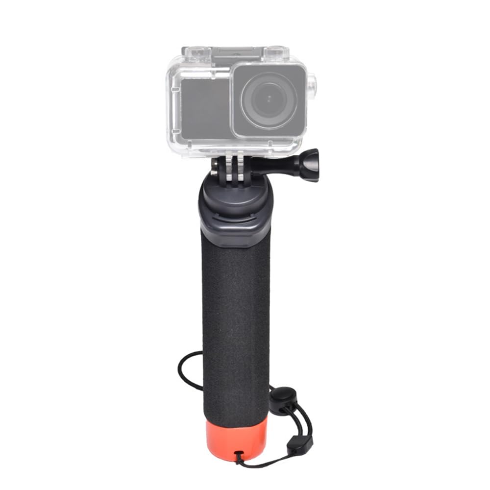 Voarge Wodoodporny pływający uchwyt do kamery sportowej, podwodny uchwyt pływający monopod z adapterem śrubowym, do nurkowania, nurkowania, selfie podwodnego