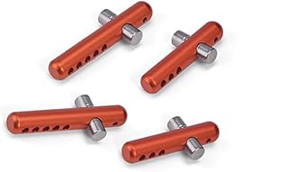 GPM For Arrma 1/8 OUTCAST 6S BLX/NOTORIOUS 6S BLX Upgrade Parts Aluminum + Stainless Steel Front + Rear Body Post - 4Pc Set Orange