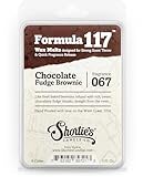 Shortie's Candle Company Chocolate Fudge Brownie Wax Melts - Formula 117-1 Highly Scented 3 Oz. Bar - Made with Natural Oils - Bakery & Food Air Freshener Cubes Collection