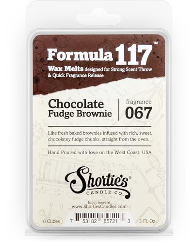 Bakery Wax Melts Variety Pack - Chocolate Fudge Brownie, Vanilla Bean, Cinnamon Bark - Formula 117 - 3 Highly Scented 3 Oz. Bars - Made With Natural Oils - Bakery Warmer Wax Cubes