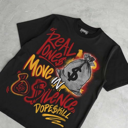 Image of DopeSkill Graphic Tee Streetwear Hip Hop Hypebeast Unisex T-Shirt Sneaker Colour Matching Shirts Inspired Motivation Quotes