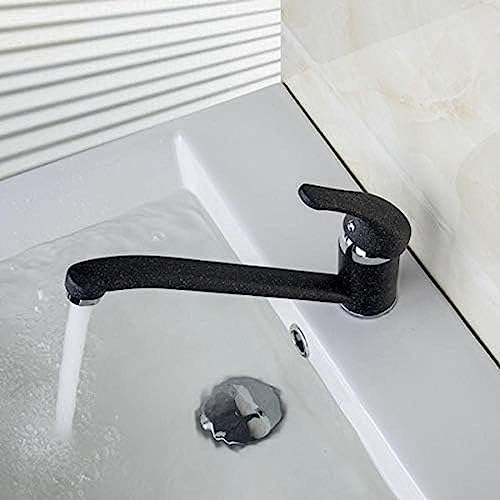 Robinet en laiton massif noir pour vasque de salle de bains chic