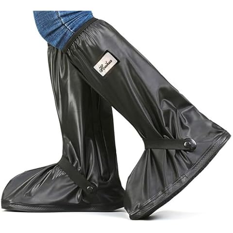 GUDECIUS Waterproof Overshoes with Reflector Zipper Cover