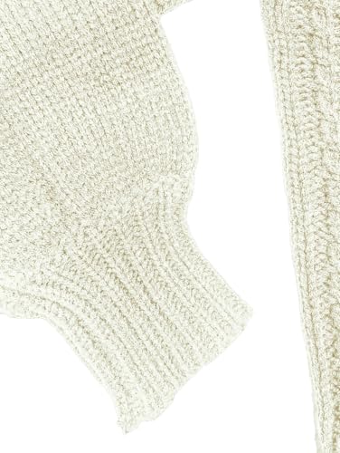 Image of SKAYS Womens Tie Front Bow Cardigan Sweaters Cropped Cable Knit Cardigans Trendy Fall Long Sleeve Outerwear