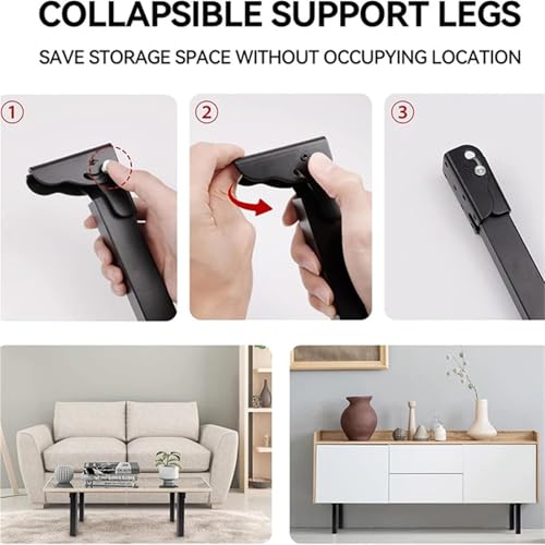 Patas para muebles plegables de metal resistente de 35cm para optimizar espacio 6