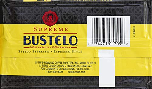 Supreme By Bustelo Espresso Style Dark Roast Ground Coffee Brick, 10 Ounces (Pack Of 12) #TOP2
