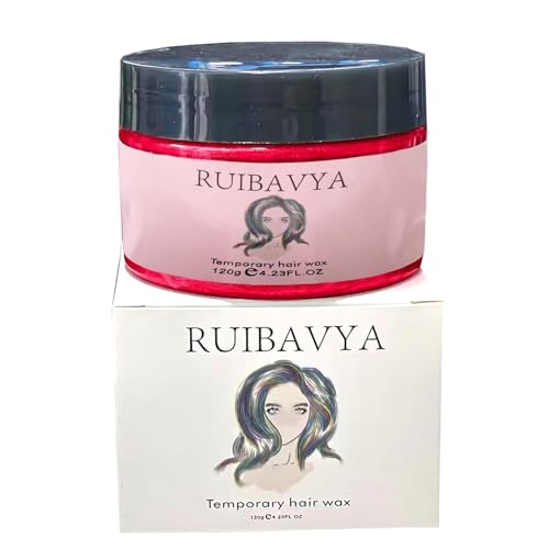 Haarfarbe Wachs Instant Haarfärbemittel Einweg-Haarschlamm Natürliche Frisur Creme Unisex Temporäre Modelliermasse Pomade Rot