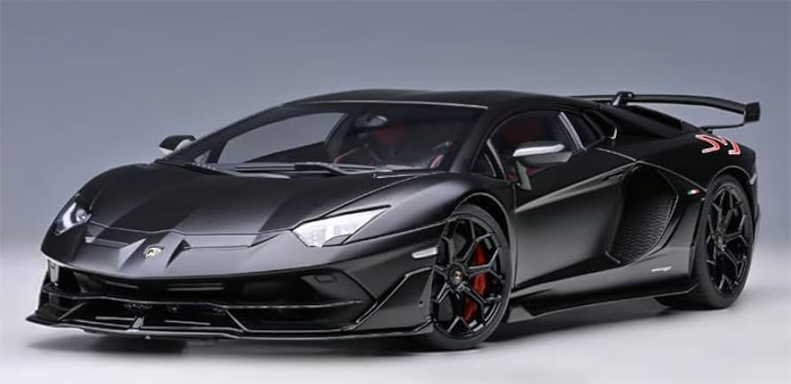 for AUTOART for Lamborghini for Aventador for SVJ Matt Black 1:18