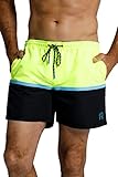 JP 1880 Herren Badeshort Badehose, Neon Yellow, XL