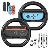 BINBOK VR Steering Wheel for Nintendo Switch 2/Switch1/Oled Joycon Controller, Racing Wheel for Mario Kart World/8 Deluxe Games With Ergonomic Grip, Switch 2 Accessories 2025
