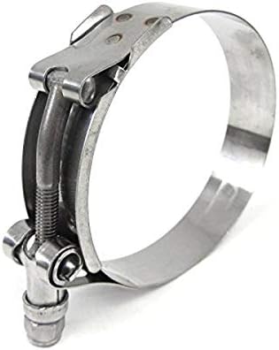 HPS Performance Stainless Steel T-Bolt Hose Clamp, fit 1-3/16" ID hose SSTC-38-43 Polish 1.50"-1.69" (38mm-43mm)