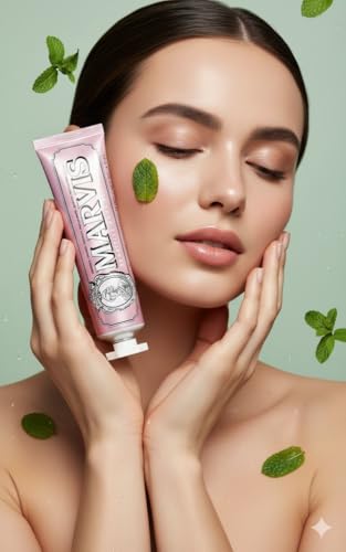 Image of Marvis Sensitive Gums Gentle Mint Toothpaste 75 ml | Gum Care Formula | Soothing Mint Flavor | Reduces Sensitivity & Protects Gums
